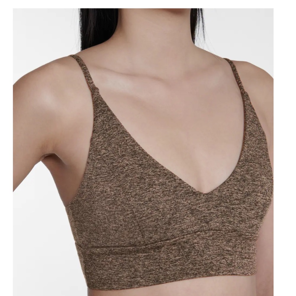 NEW Lanston sport naked v bra taupe xs